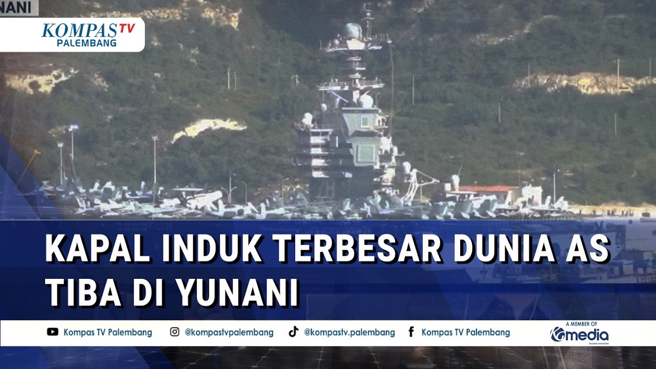 Penambahan Pasukan AS di Timur Tengah, Kapal Induk Terbesar Dunia AS Tiba di Yunani