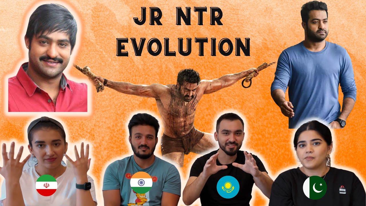 JR NTR EVOLUTION REACTION |  By Black N White | Foreigners REACT