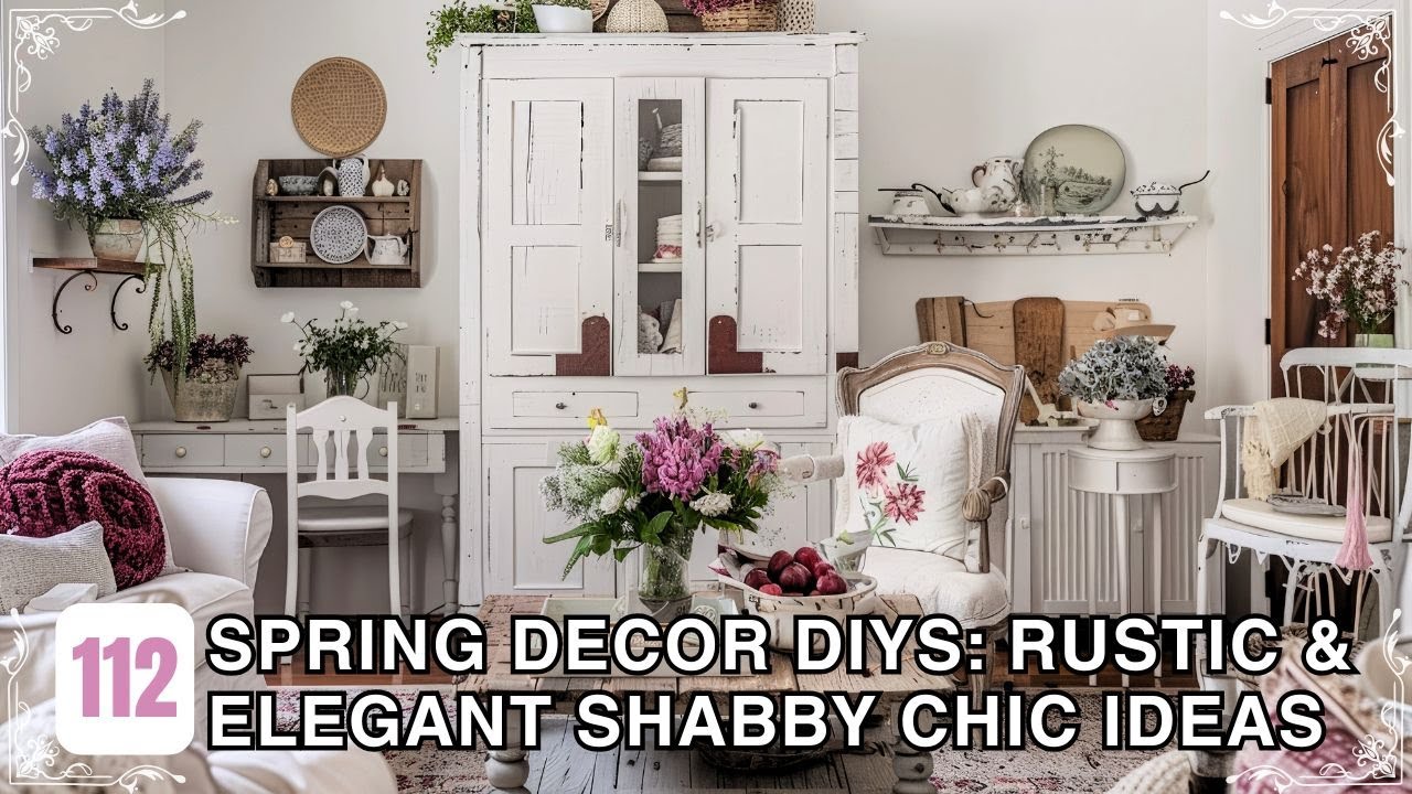 Spring Decor DIYs: Affordable Shabby Chic Ideas That Blend Rustic Charm with Elegant Trends