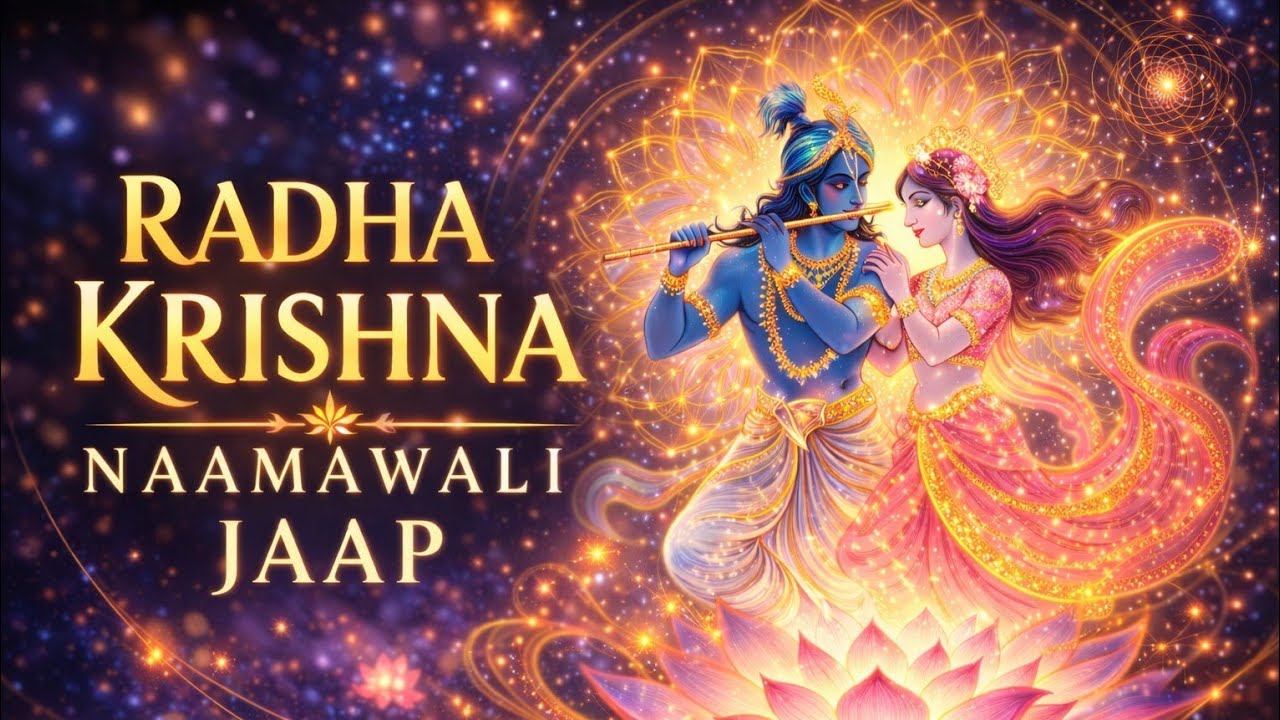 Radha Krishna Naamawali Chant 🌸| Powerful Radha Krishna Mantra for Peace & Devotion ✨🙏