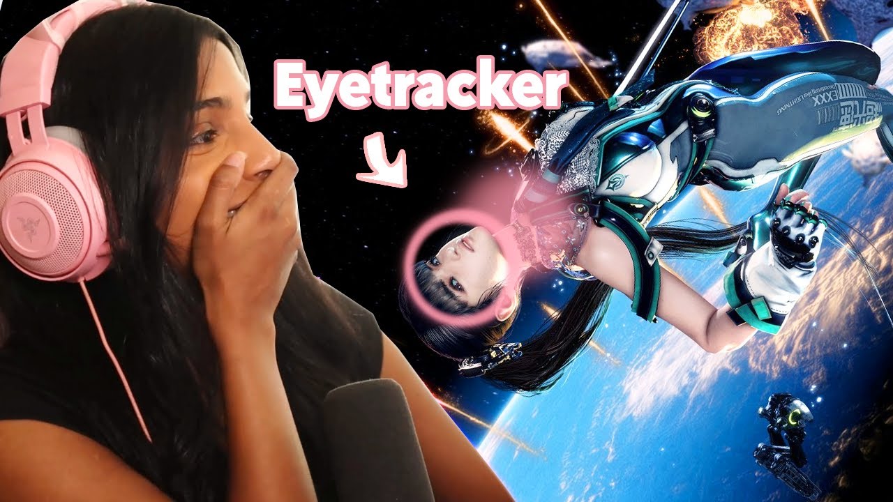 Playing Stellar Blade with an eyetracker