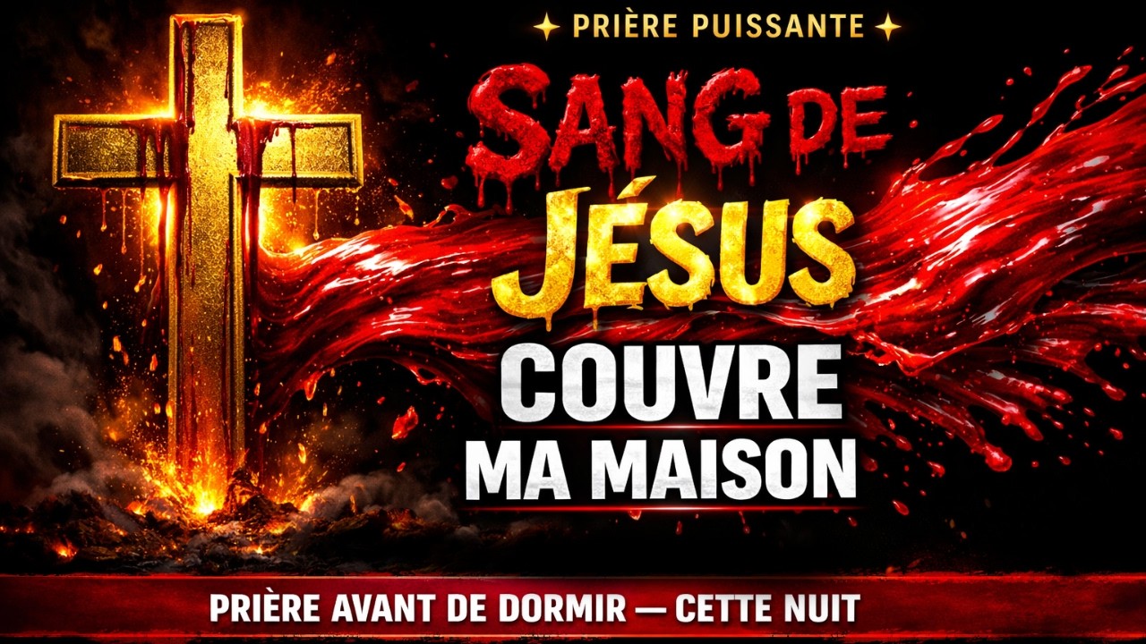 COUVRE TA MAISON PAR LE SANG DE JÉSUS — PRIÈRE PUISSANTE AVANT DE DORMIR