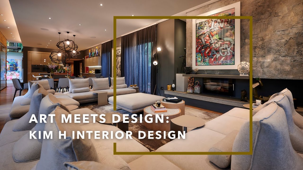 A spectacular home with an impressive art collection.
