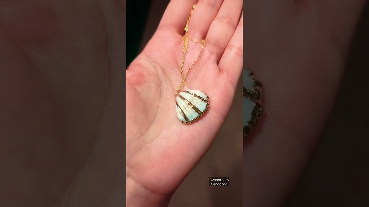 925 Sterling silver chain with shell pendant. 🐚 #shell #pearl #silver #goldplated
