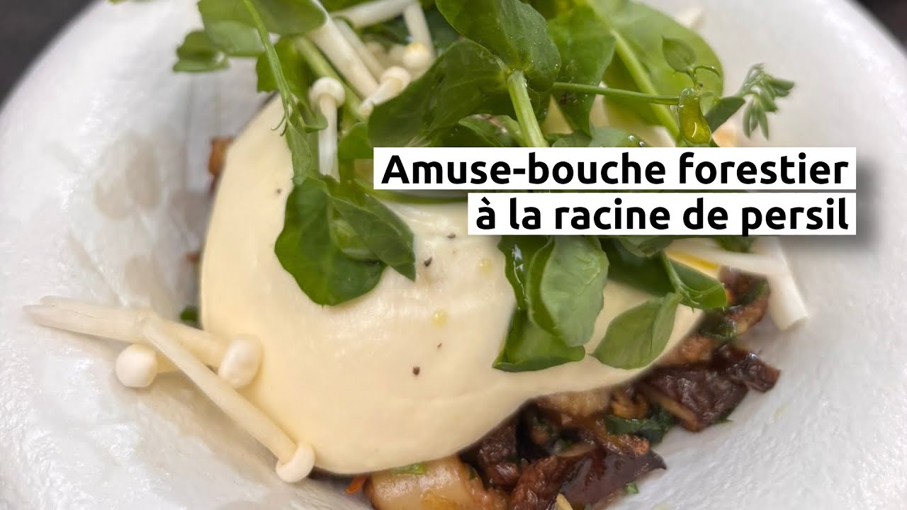 Amuse-bouche forestier à la racine de persil