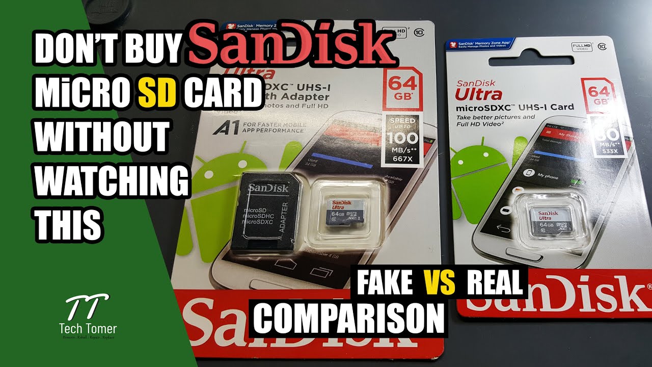 SanDisk Micro SD Card Fake vs Real Comparison | Tech Tomer