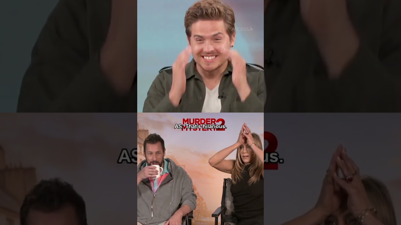 #DylanSprouse reacts to #AdamSandler&rsquo;s Paris run-in with him! 😅