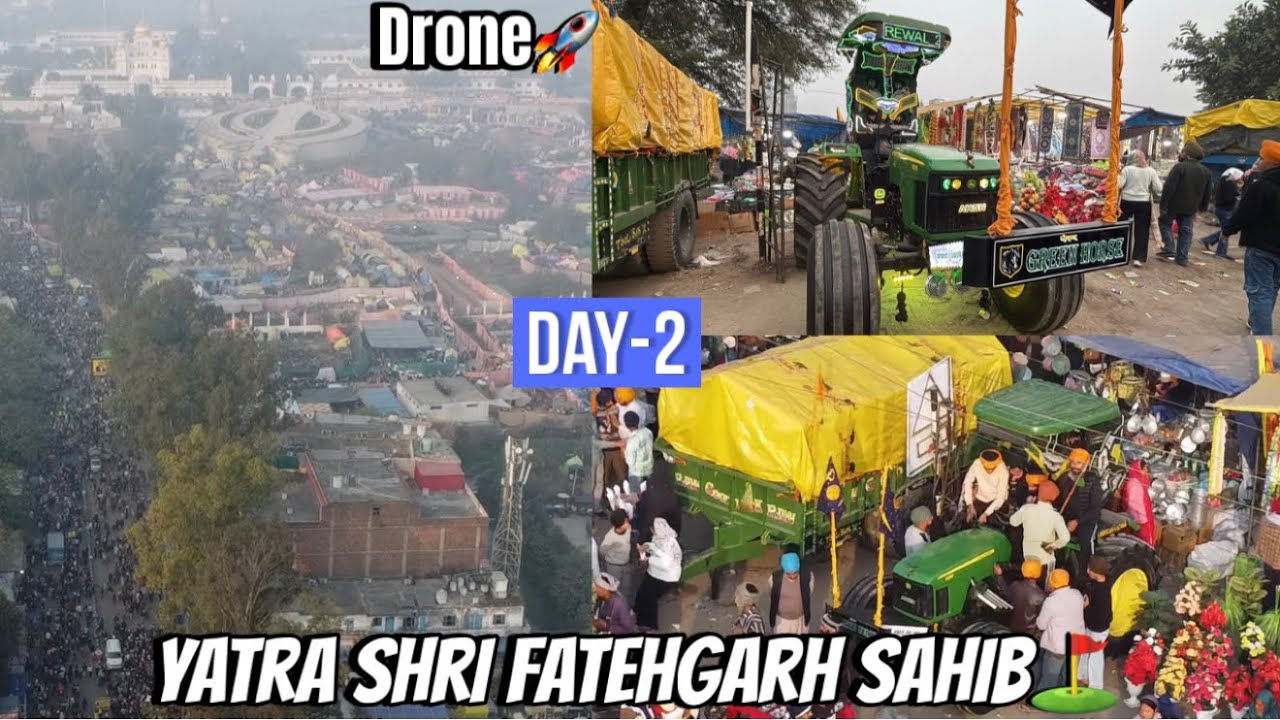 Drone nal bnai video Shri Fatehgarh Sahib di⛳️//Yatra Day-2🙏