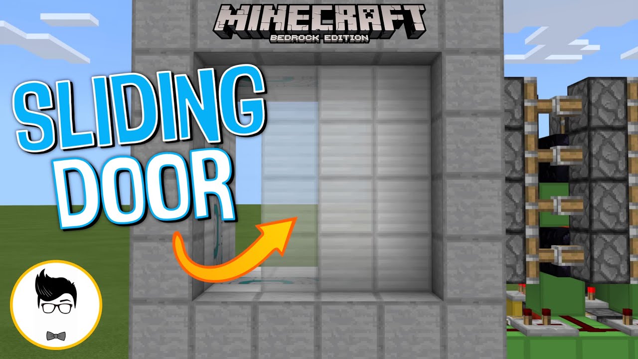 Minecraft BE 4x4 SLIDING DOOR! (PE/Xbox/PS4/Windows10/Switch)
