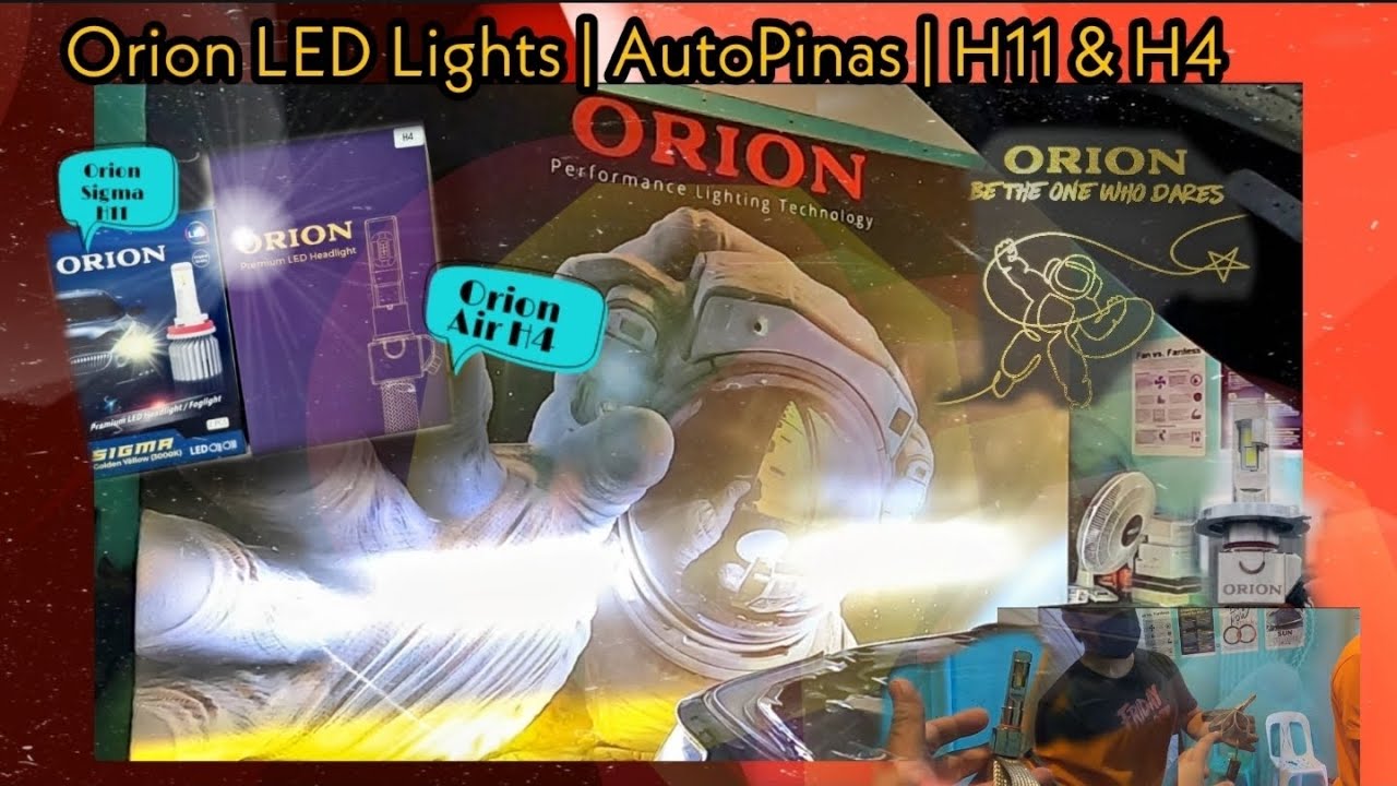 LED Lights Orion Air / Sigma | 4years Warranty | H4 and H11 by AutoPinas | Hilux REVO