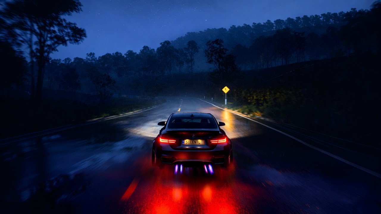 POV Night Drive | BMW M4 in Heavy Rain 🌧️ [4K ASMR]