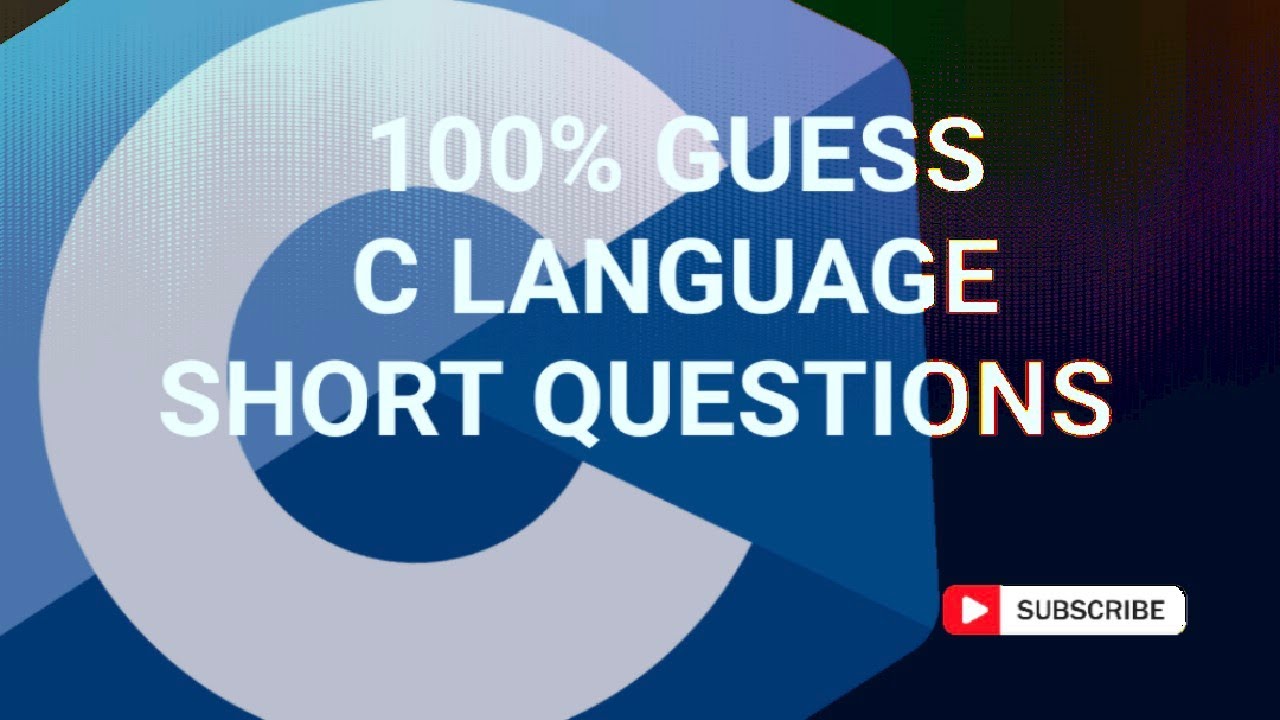 Guess paper of C language short questions|Computer Science ICS Part 2 in urdu/hindi|second-year