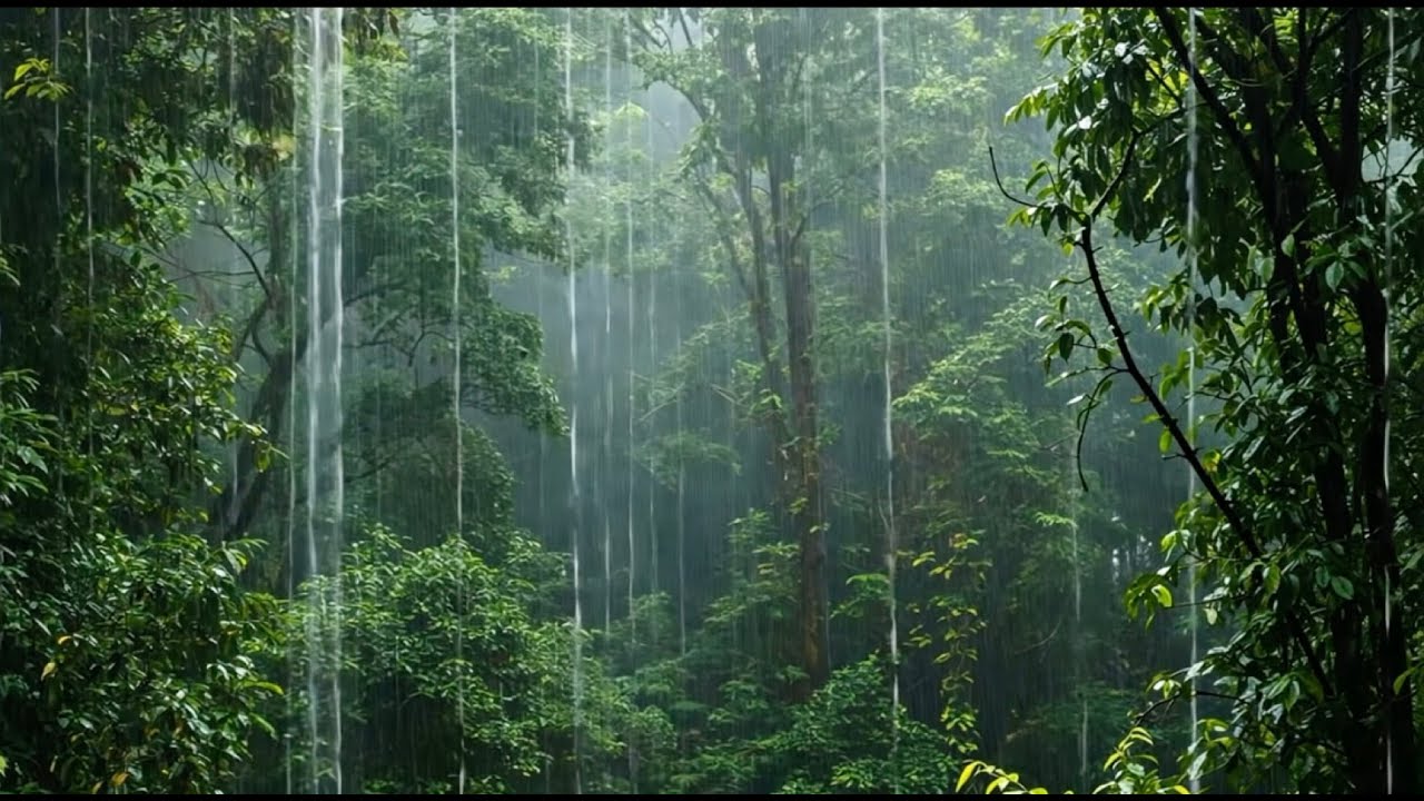 Rainstorm Soundscape Nature Sounds for Focus, Studying, Deep Sleep, Relaxation and Meditation