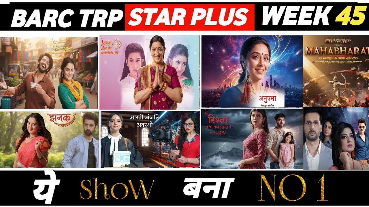 Star Plus Barc Trp of Week 45 (2025) : Mahabharat, Maana Ke Hum Yaar Nehi,  Kyunki Saas