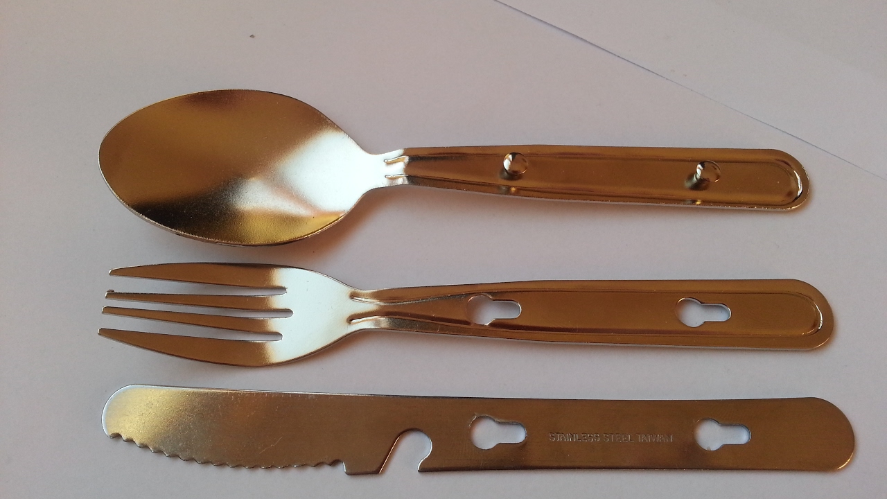 Rothco Campers Knife, Fork & Spoon Kit