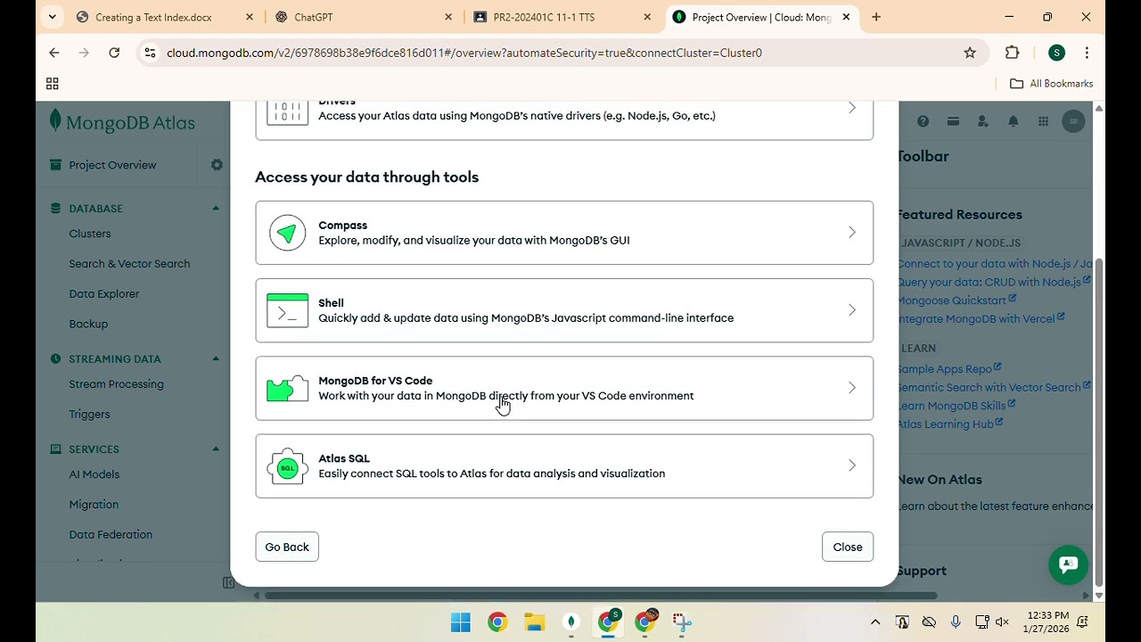 MongoDb Atlas PR2-202401C