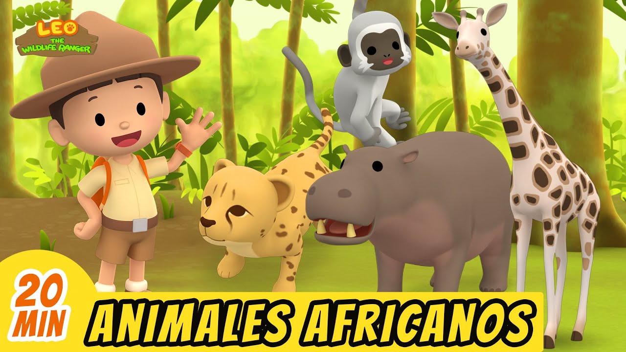 Animales Africanos Episodio Compilaci&oacute;n (Espa&ntilde;ol) - Leo, El Explorador | Animaci&oacute;n - Familia - Ni&ntilde;os