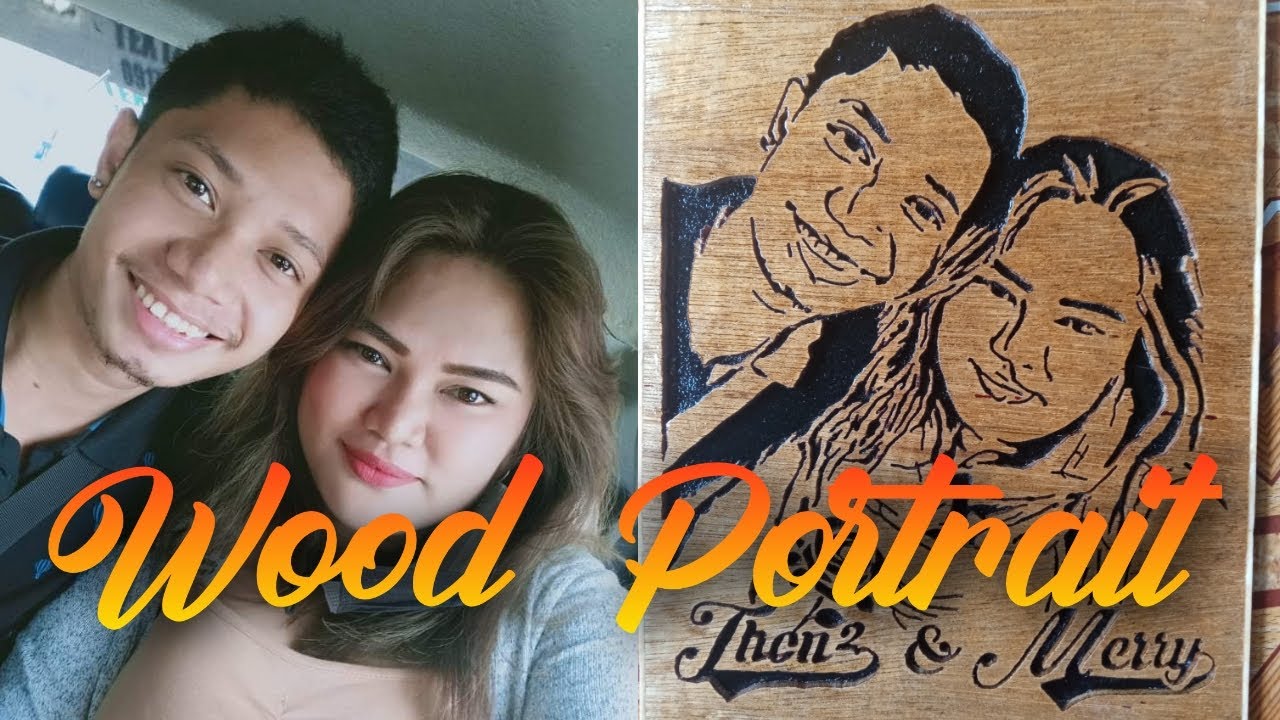 Couple Wood Portrait Scroll Saw 2022