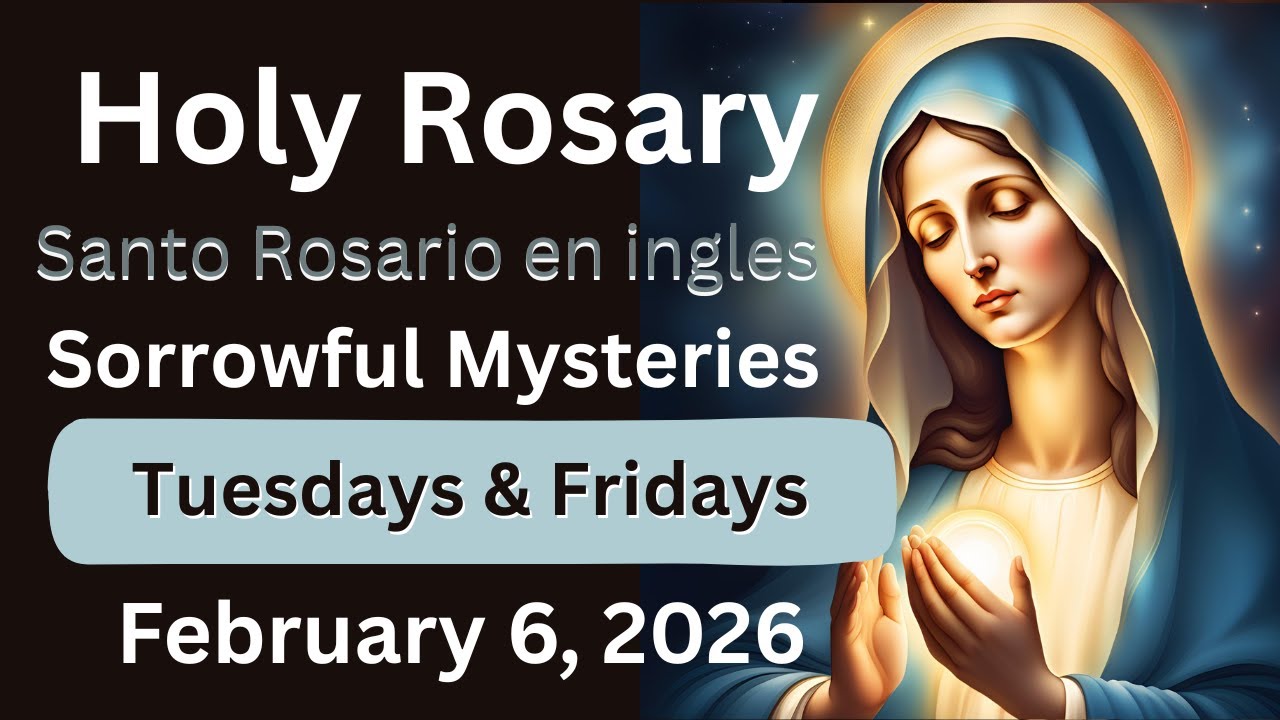 Easy Holy Rosary ✝️  Sorrowful Mysteries 🙏 Tuesdays and Fridays