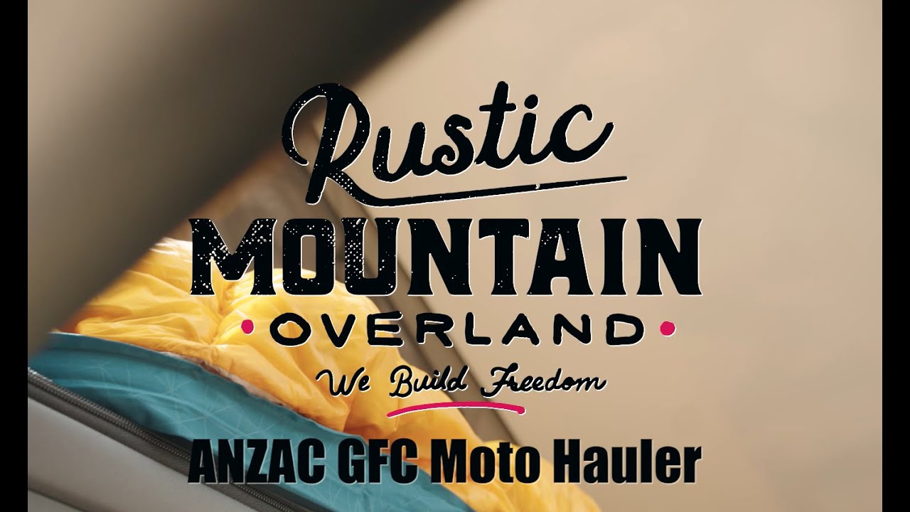 The ANZAC Moto Hauler Trailer from Rustic Mountain Overland