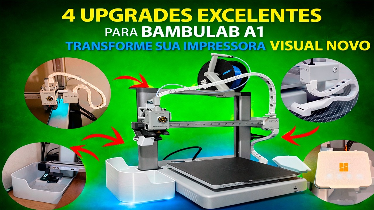 4 Excelentes Upgrades para Bambulab A1 - 4 Excellent Upgrades for Bambulab A1