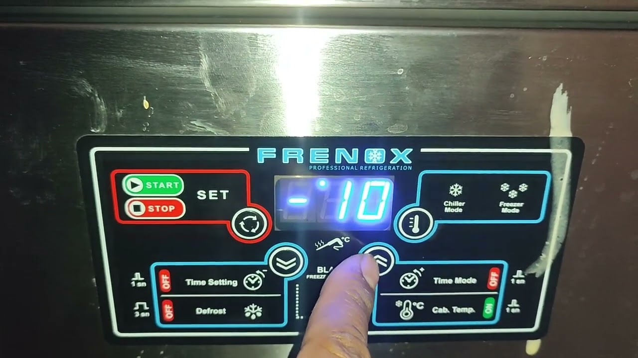 Frenox Blast freezer temperature settings VBL5UK