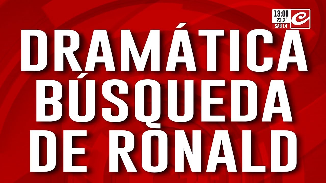 Tiene 22 años y hace varios días que no saben nada de él... ¿dónde está Ronald?
