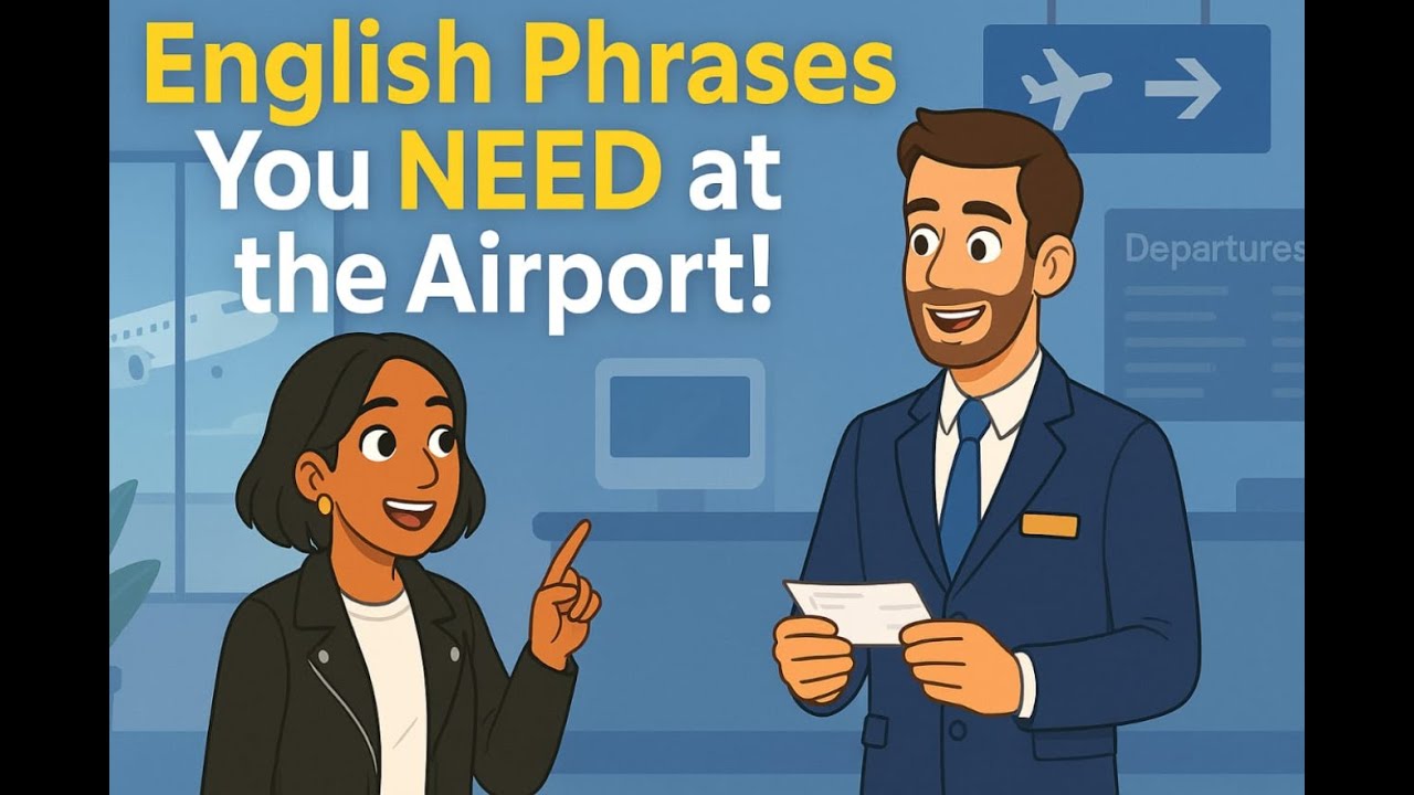 English at the Airport | A1–B1 Listening Practice | Easy Dialogue