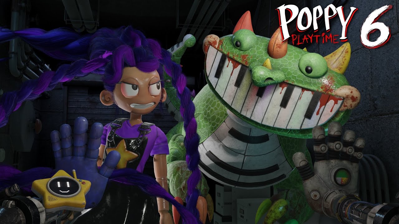 What if Lily Lovebraids meets with  PIANOSAURUS ? (secret scene) - Poppy Playtime: Chapter 6