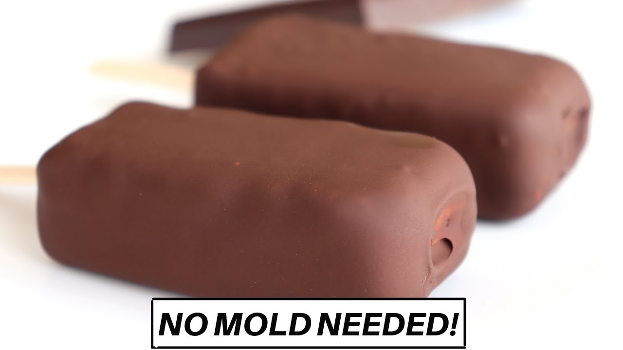 Choco Bar Ice Cream Recipe WITHOUT Mold! Only 3 Ingredients! Easy Ice Cream Recipe At Home