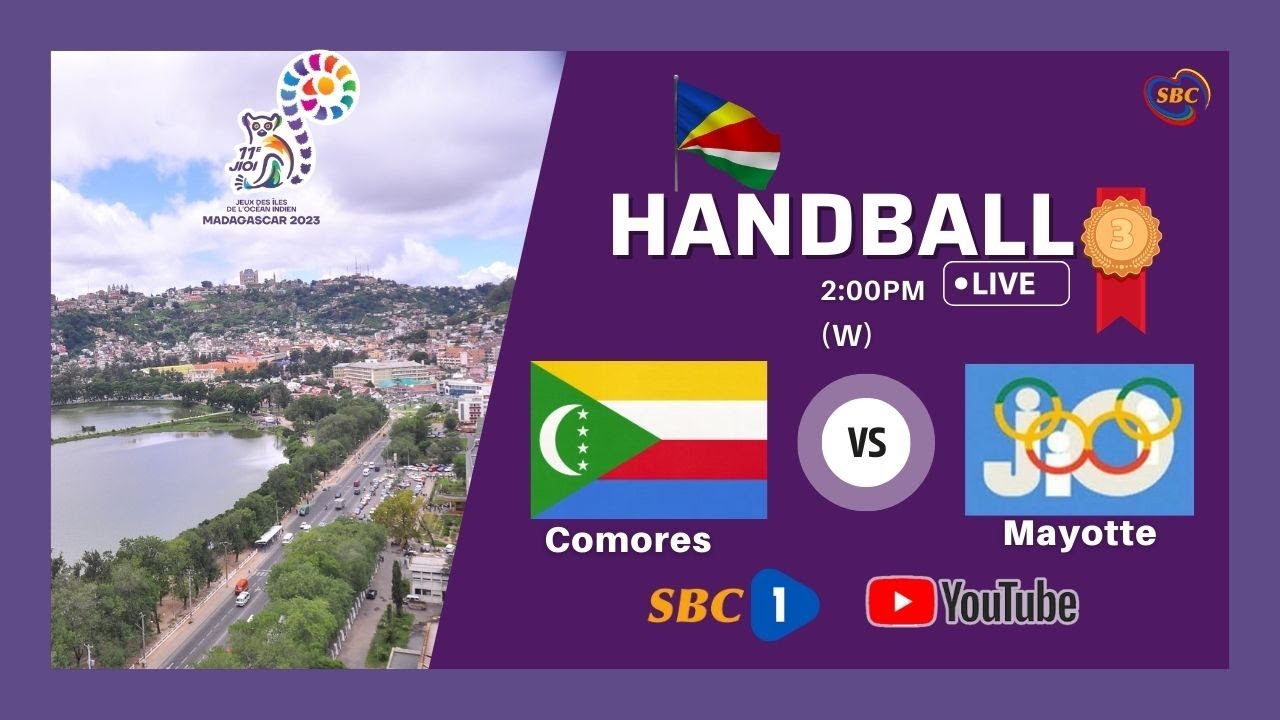 SBC | IOIG LIVE - HANDBALL - 3RD PLACE PLAYOFF - COMORES VS MAYOTTE (W)- 02.09.2023
