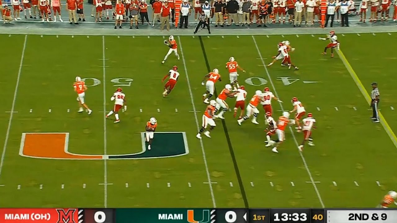 Miami (FL) WR Colbie Young 44 Yard TD vs Miami (OH) - WEEK 1