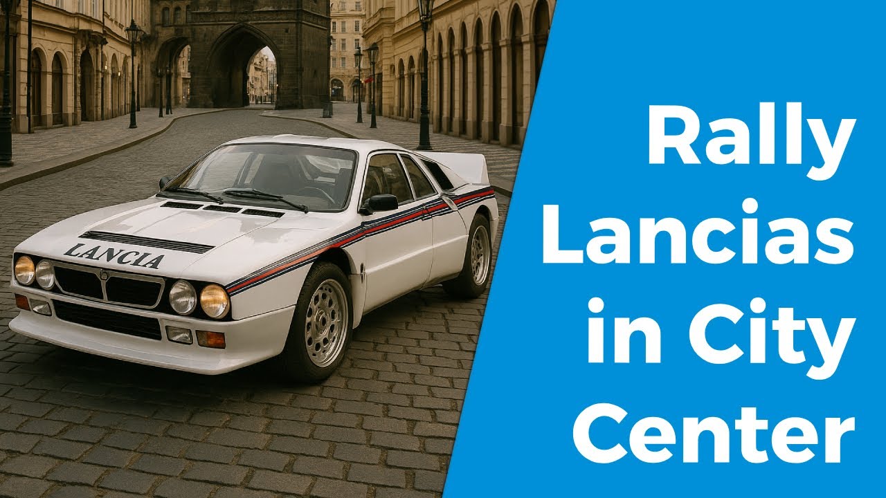 Lancia 037, Stratos & Delta in Prague | Pure Rally Sound in the Historic City Center