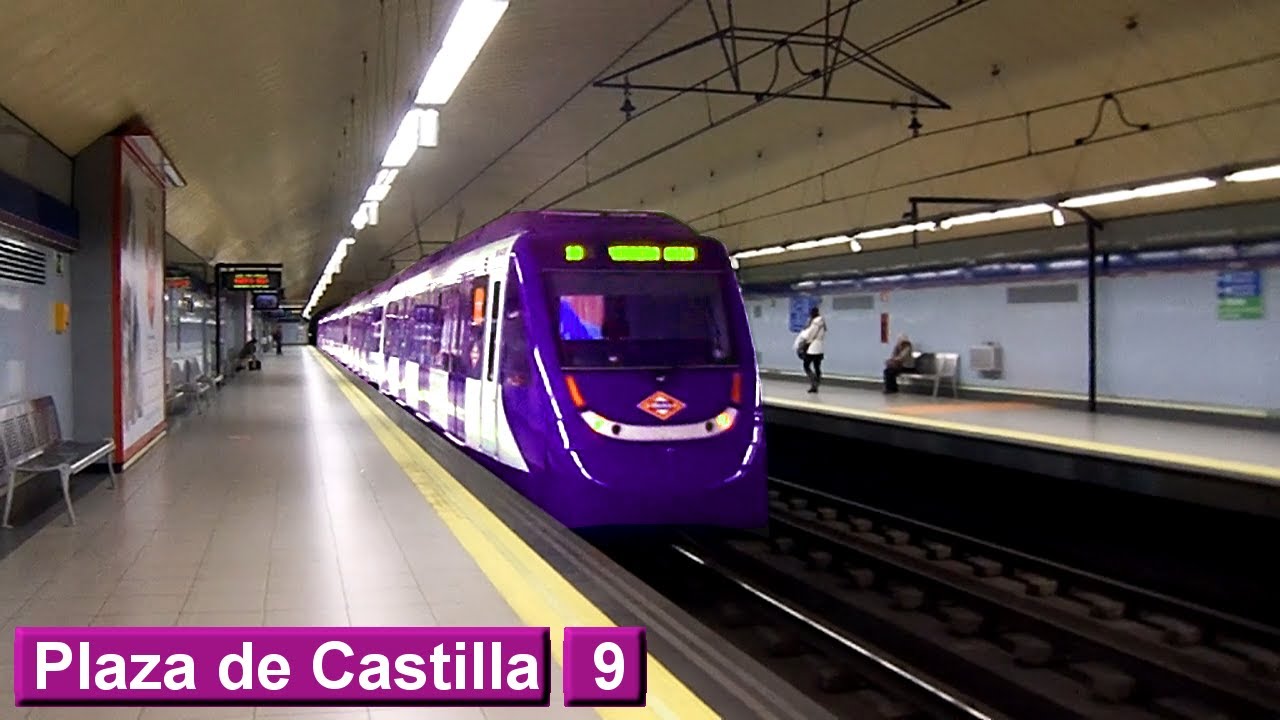 Plaza de Castilla | линия 9 : Мадридский метрополитен ( класс 9000 - 5000 ) [2015]