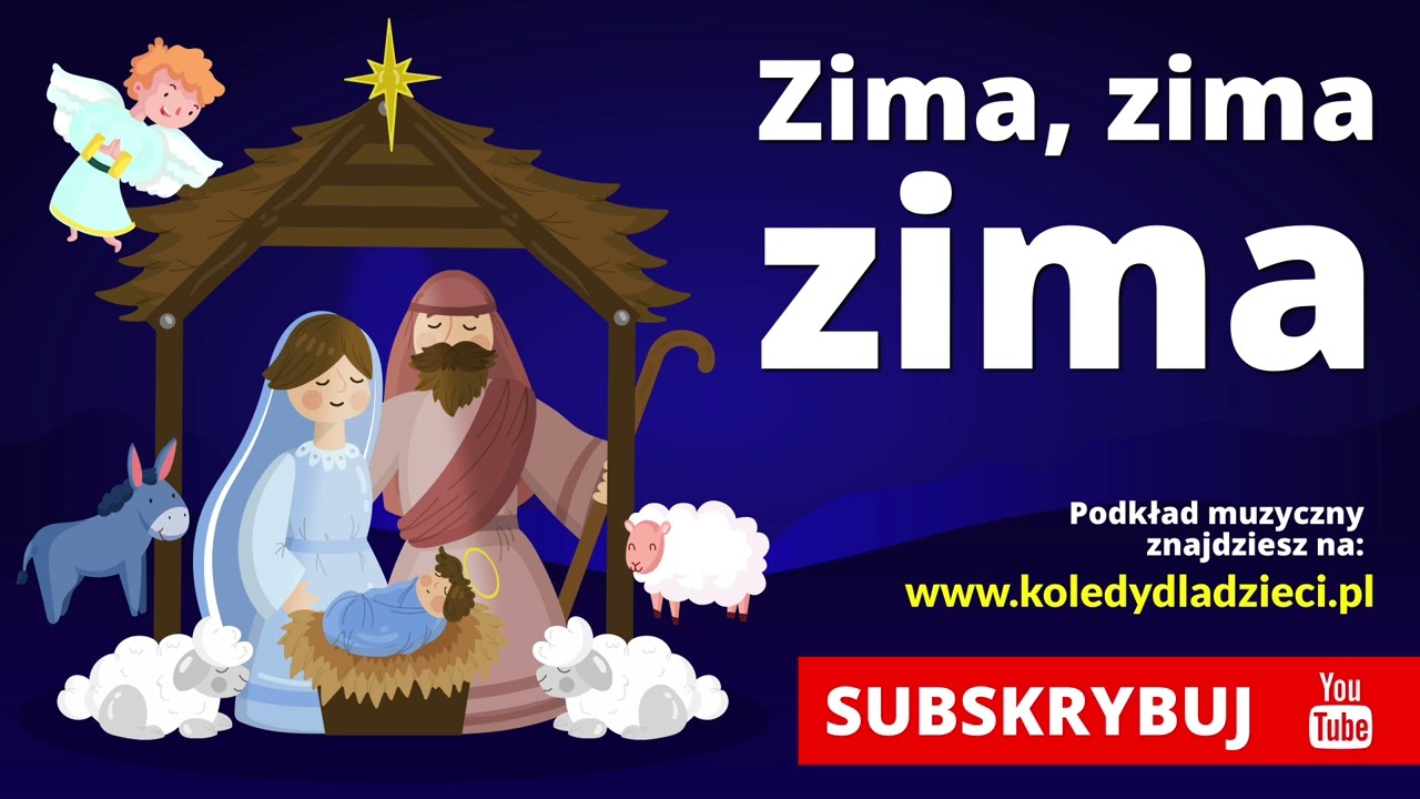 Zima, zima.. pada, pada śnieg - Kolędy dla dzieci - Super na występy w szkole - Podkład Jangok