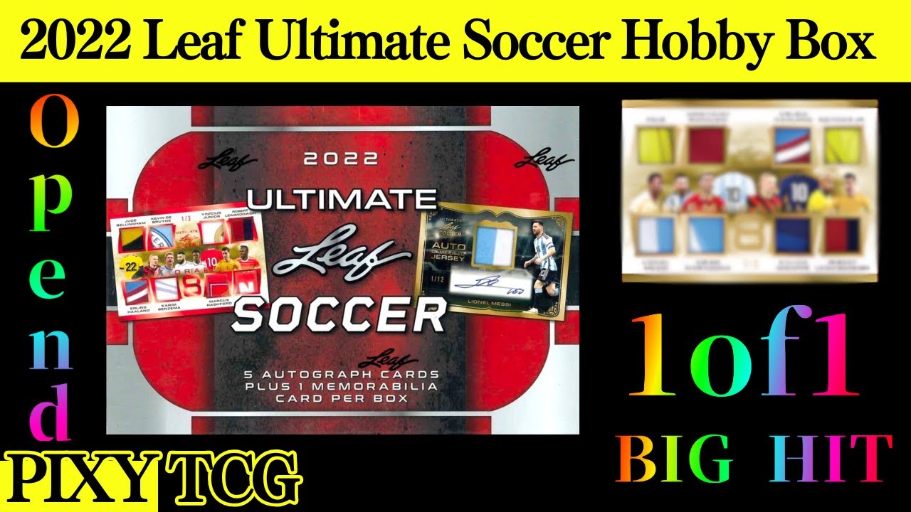 激熱【1of1】2022 Leaf Ultimate Soccer Hobby Box　開封！BIG HIT！