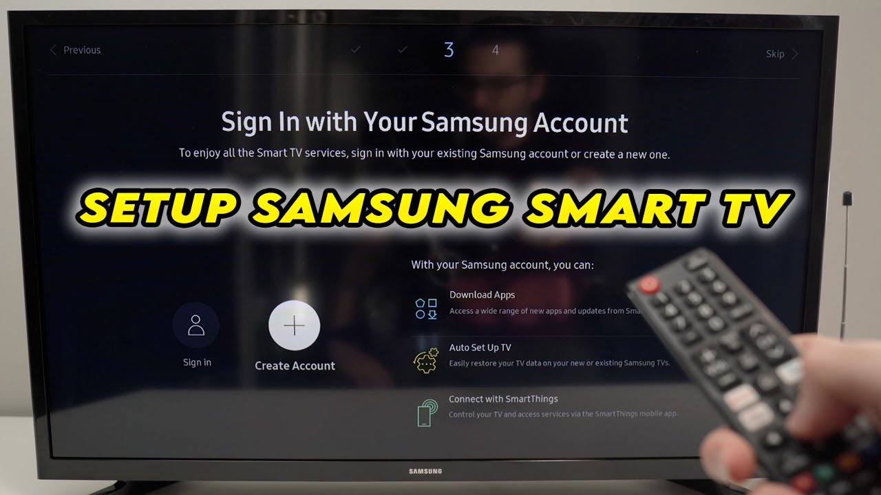 How to Setup Samsung Smart TV For the First Time