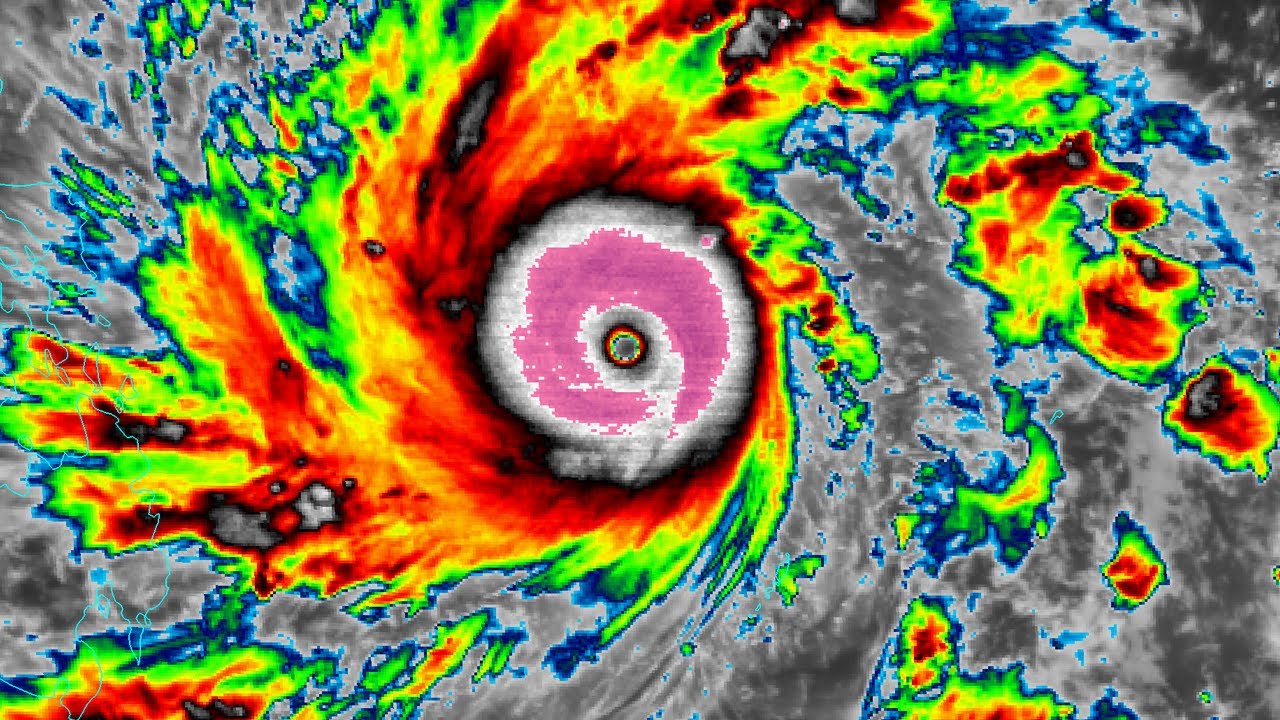 Infrared Satellite Animation of Super Typhoon Hagupit/Ruby (2014)