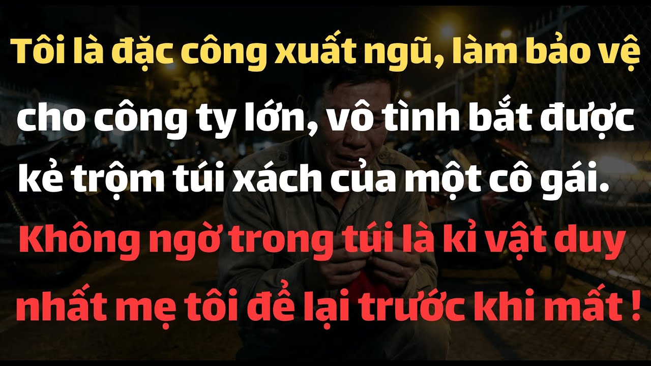 Tôi là đặc công xuất ngũ, làm bảo vệ cho công ty lớn, vô tình bắt được kẻ trộm túi xách. Không ngờ..