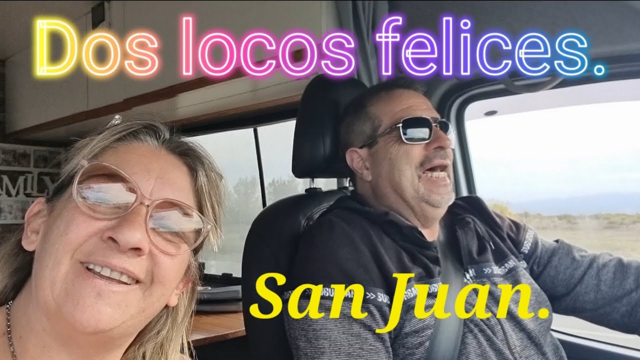 Dos locos felices viajando por San Juan.#motorhome #viajeros #humor #rodanteros #vanlife