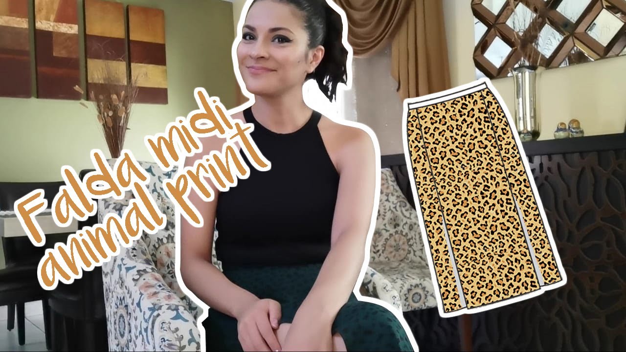 RETO SEMANAL: FALDA MIDI ANIMAL PRINT (PATRONES GRATIS)