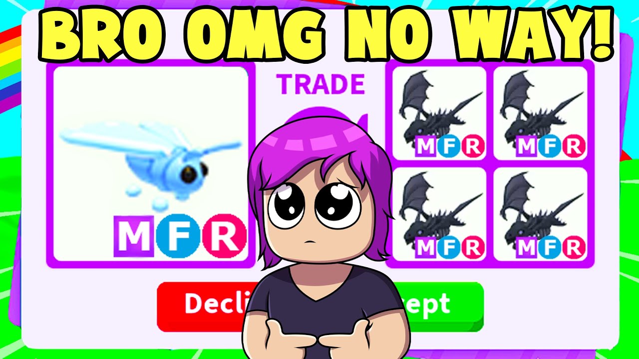 I TRADED MY MEGA GLACIER MOTH (ROBLOX ADOPT ME)