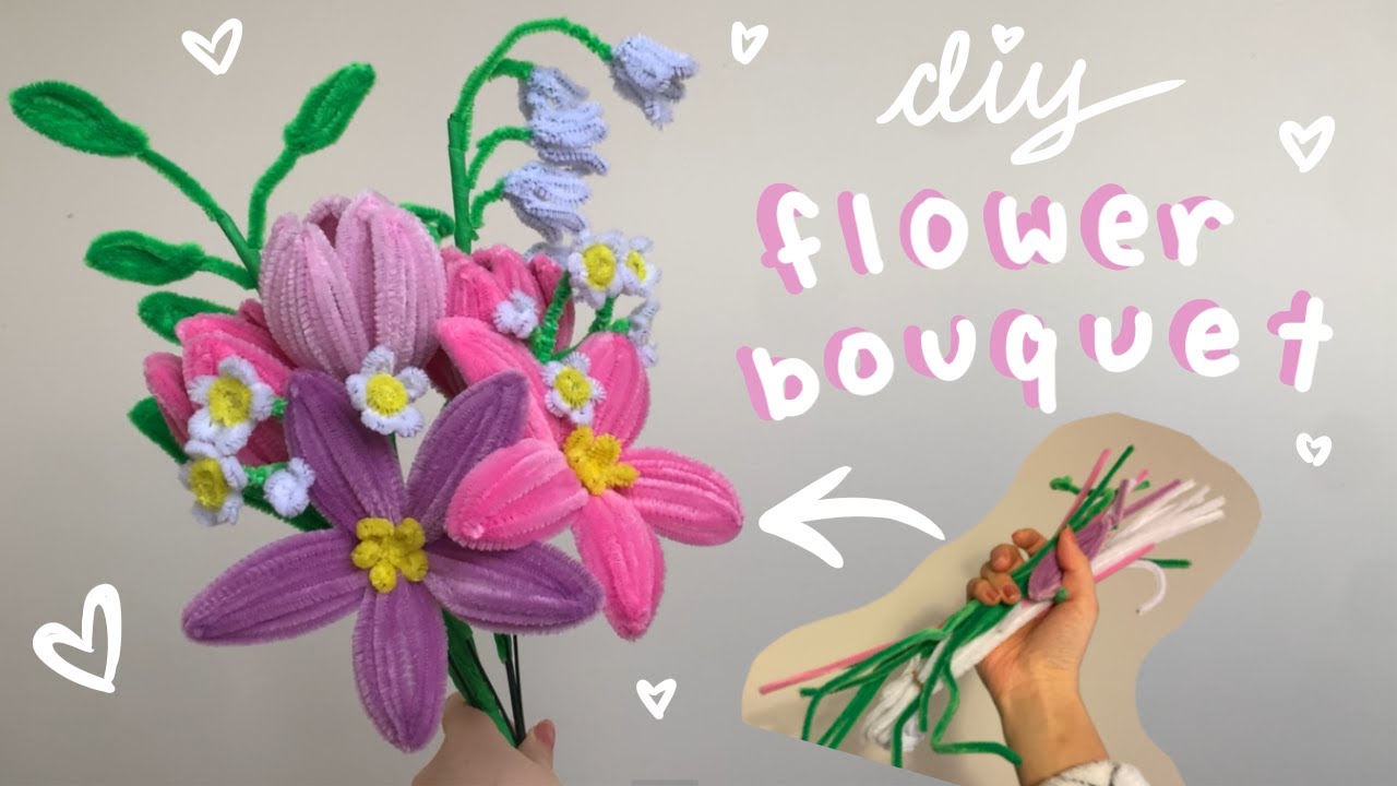 How to make a DIY FLOWER BOUQUET ~ cute tiktok gift idea!