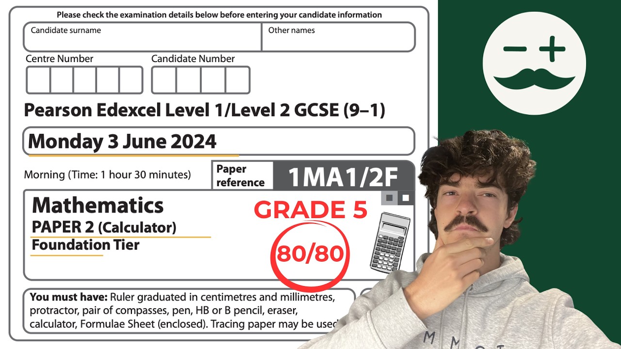 GCSE Maths Foundation Edexcel Paper 2 2024 Walkthrough