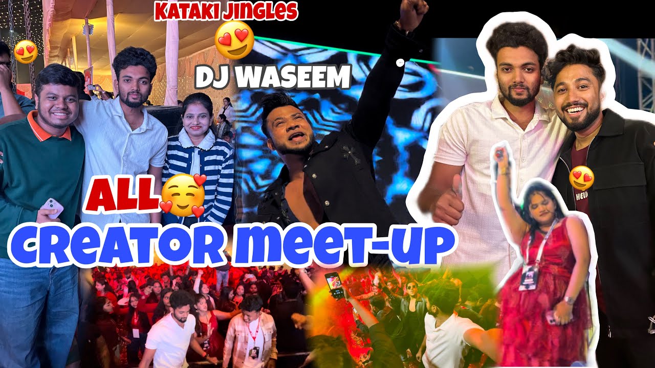 Creator meet-up 🔥KATAKI JINGLE DJ NIGHT 😍 with DJ WASEEM show 😎 #odiavlog #odiavlogger 
