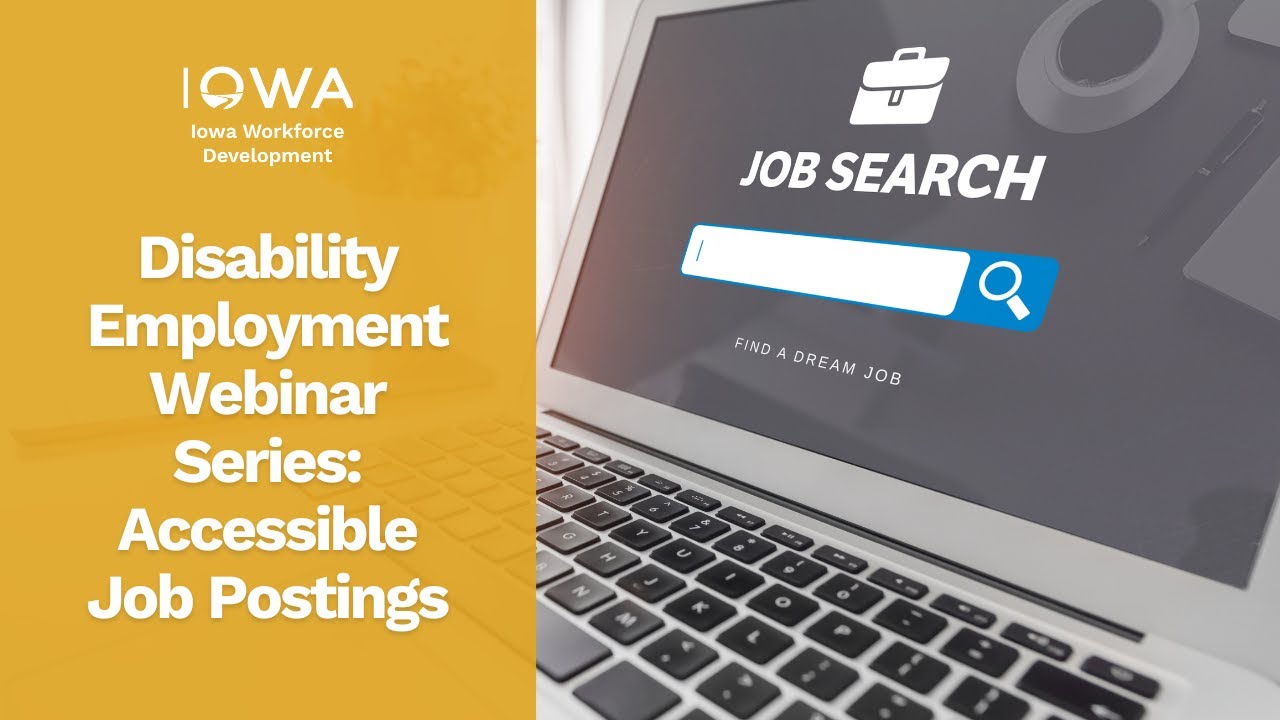Disability Employment Webinar Series: Accessible Job Postings