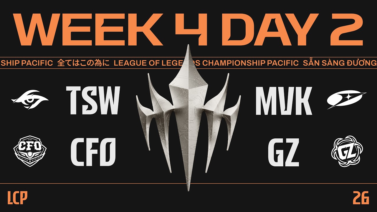 [中文] TSW vs MVK | CFO vs GZ | LCP 2026 Split 1 Regular Season Week 4 Day 2