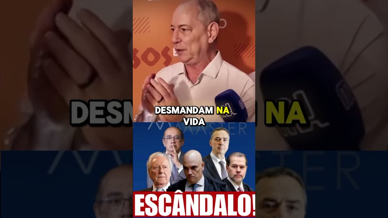 CIRO GOMES COMENTA O ESC&Acirc;NDALO DO BANCO MASTER E FAZ DENUNCIA GRAVE.