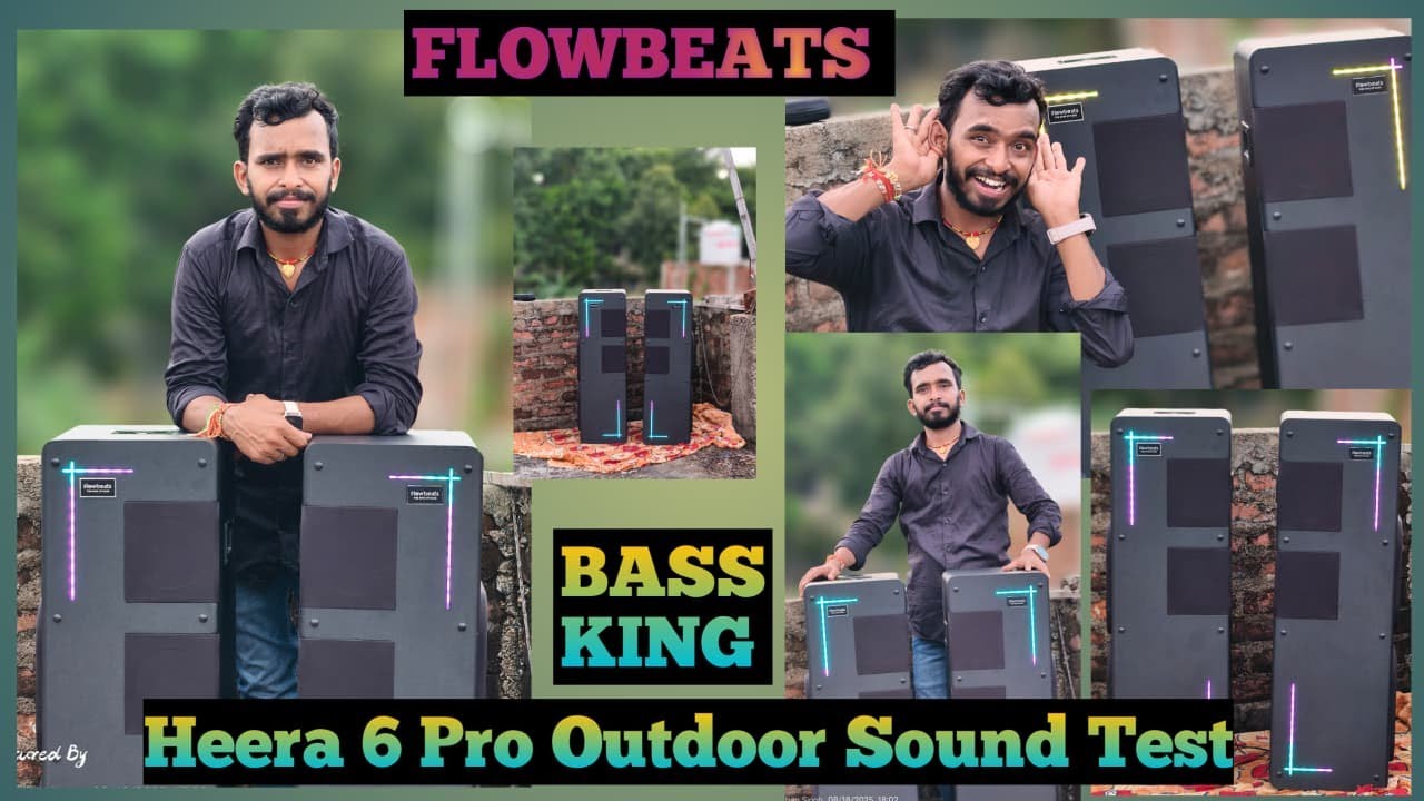 HEERA 6 PRO OUTDOOR AUDIO TEST I BASS TEST I SPEAKER CHECK I #heera6pro #heera4pro @flowbeats3 