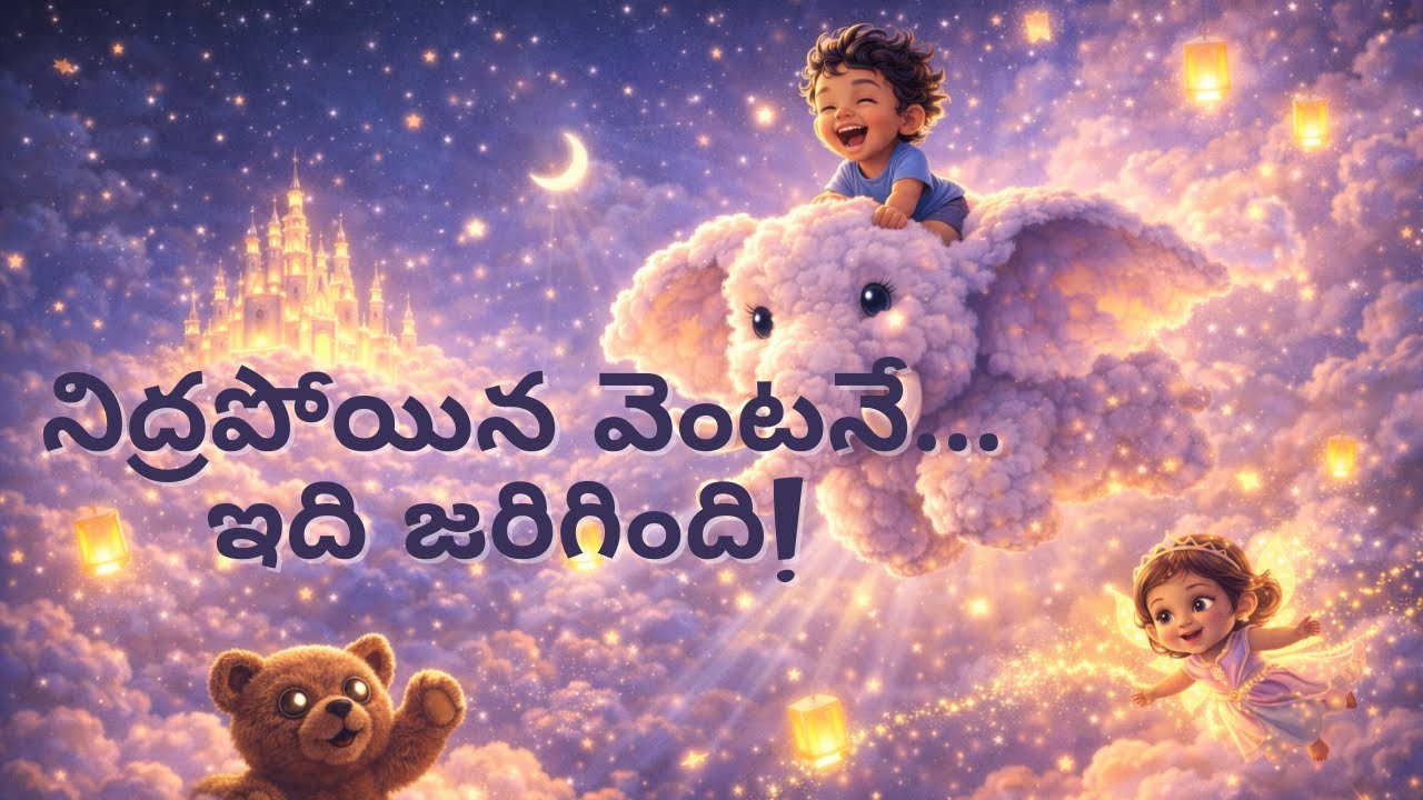 నిద్రపోయిన వెంటనే… ఇది జరిగింది! 😲🌙 | Telugu Kids Story Magical Bedtime Story